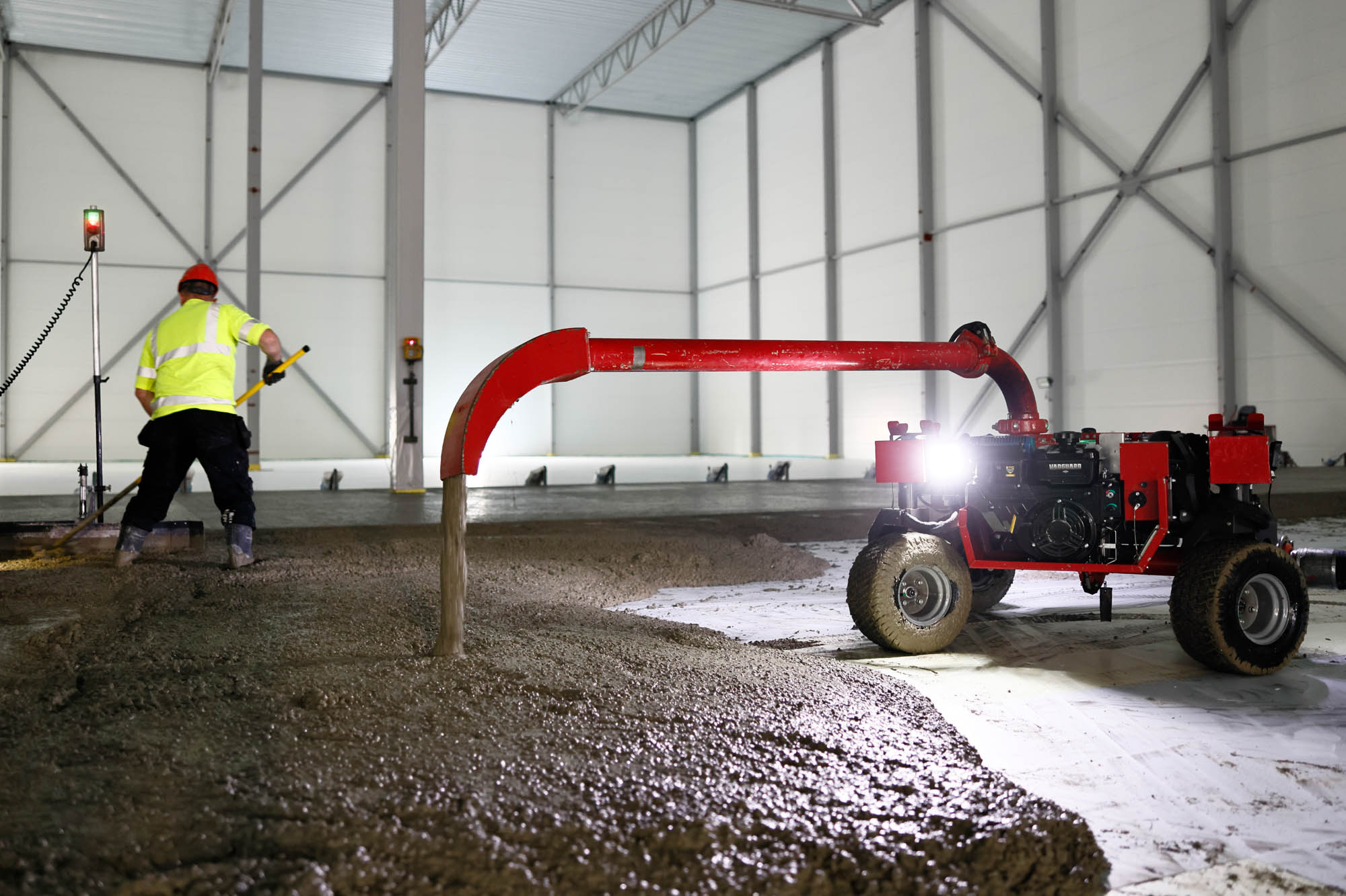 gjutning av betonggolv